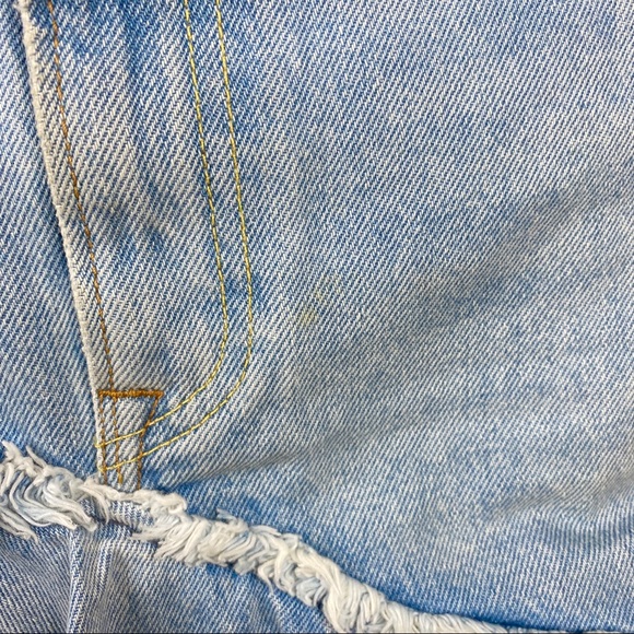 GRLFRND REVOLVE RUFFLED DENIM MINI SKIRT - Picture 4 of 10